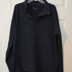 GAP Black 1/4 Zip Pullover Sweatshirt